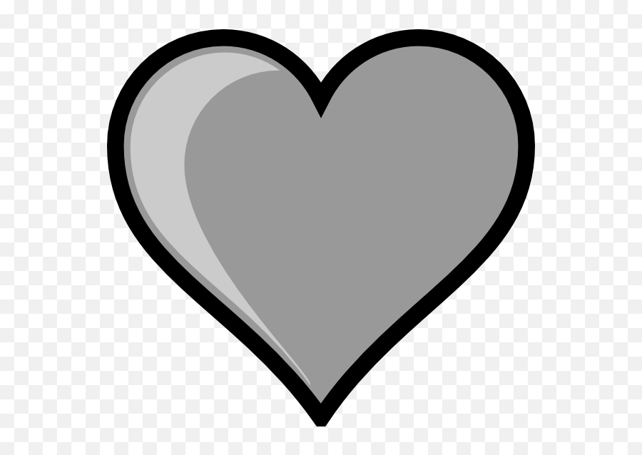 Black And White Heart Arrow Vector - Gray Heart Clip Art Emoji,Gray Heart Emoji