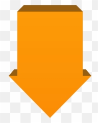 Clipart Arrow Orange Transparent - Down Background Emoji