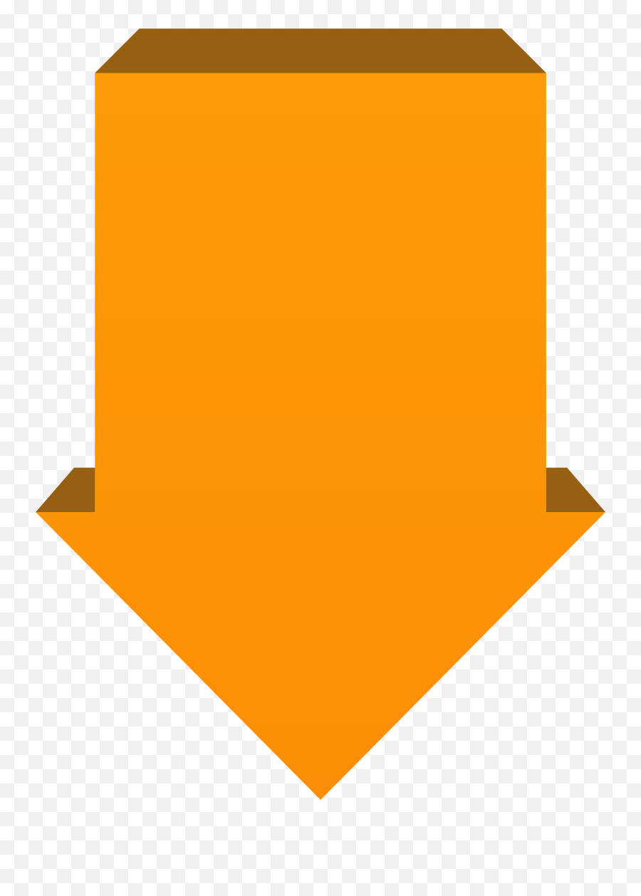 Clipart Arrow Orange Transparent - Orange Arrow Down Transparent Background Emoji,Emoji Arrow Down