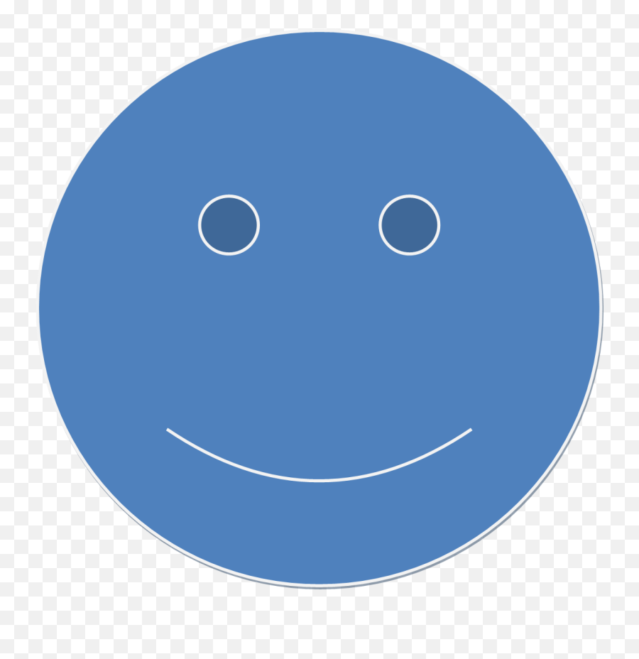 Blue Smiley Face - State Bank Of India Mono Emoji,Smiley Face Emoticon