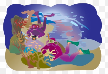 Sketch Divers Snorkeling - Menggambar Orang Sedang Menyelam Emoji,Ski Mask Emoji