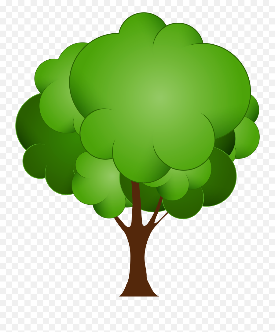 Smiley Clipart Tree Smiley Tree - Green Tree Clipart Png Emoji,Trees Emoji