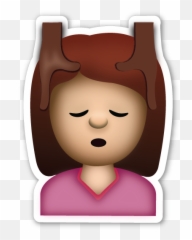 Woman Emoji Png Picture - Emoji Masaje En La Cabeza,Wonder Woman Emoji