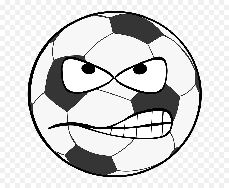 Football Clip Art Smiley - Soccer Ball Drawing Face Emoji,Fire Emoji Png