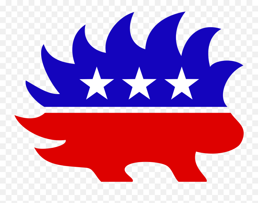 Libertarian Porcupine Version 2 - Libertarian Logo Png Emoji,Emoji Statue Of Liberty And Newspaper