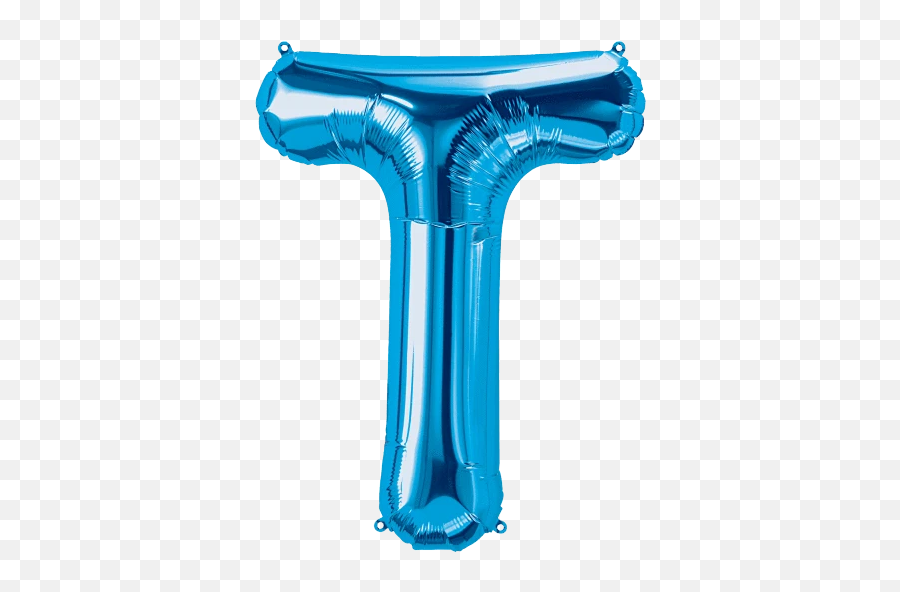 Blue Letter T Balloon - Letter T Blue Balloon Emoji,Blue Letters Emoji