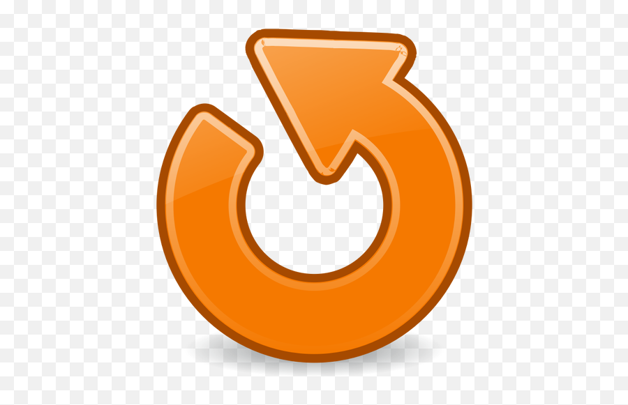 Orange Upgrade Arrow - Orange Refresh Icon Png Emoji,Remove Emoji From Messenger