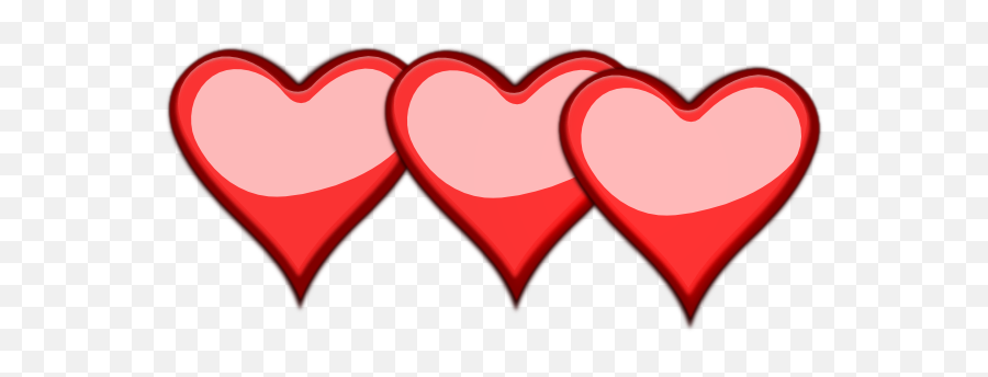 3 Hearts Transparent Png Clipart Free - 3 Hearts Clipart Emoji,Emoji With Three Hearts