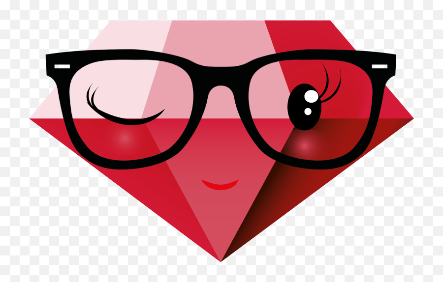 The Ruby Geek - Clip Art Emoji,Geek Emoticon