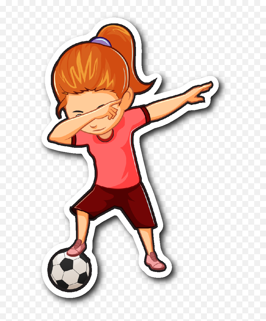 Spongebob Caveman Png - Funny Dabbing Dance Soccer Sticker Clipart Boy Soccer Emoji,Dabbing Emoticon