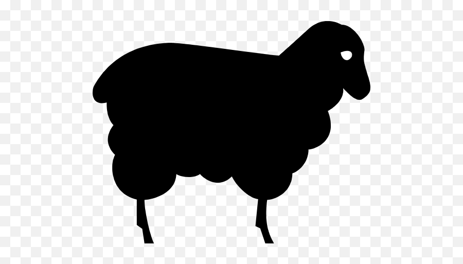 Sad Sheep Lamb Sticker - Vector Buffalo Silhouette Emoji,Lamb Emoji