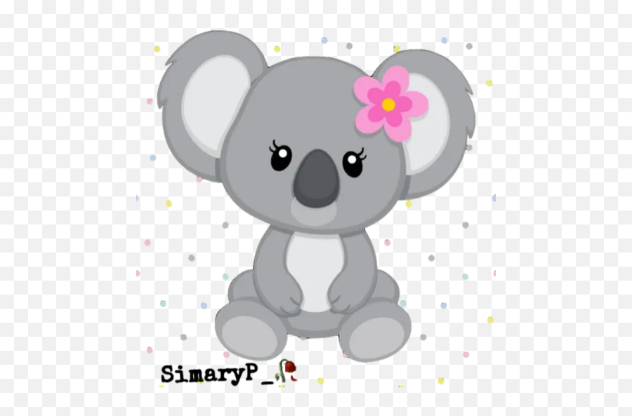 Koala Kawaii Stickers For Whatsapp - Koala Clip Art Emoji,Koala Emoji Png