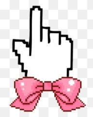 Cute Cursor - Sticker by Strawbaby Pixel Bow Png Emoji