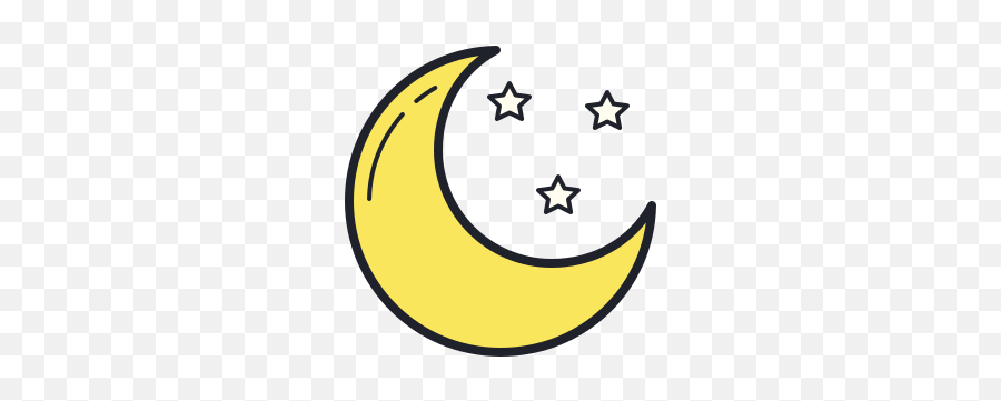 Moon And Stars Icon - Free Download Png And Vector Moon And Stars Png Emoji,Black Moon Face Emoji