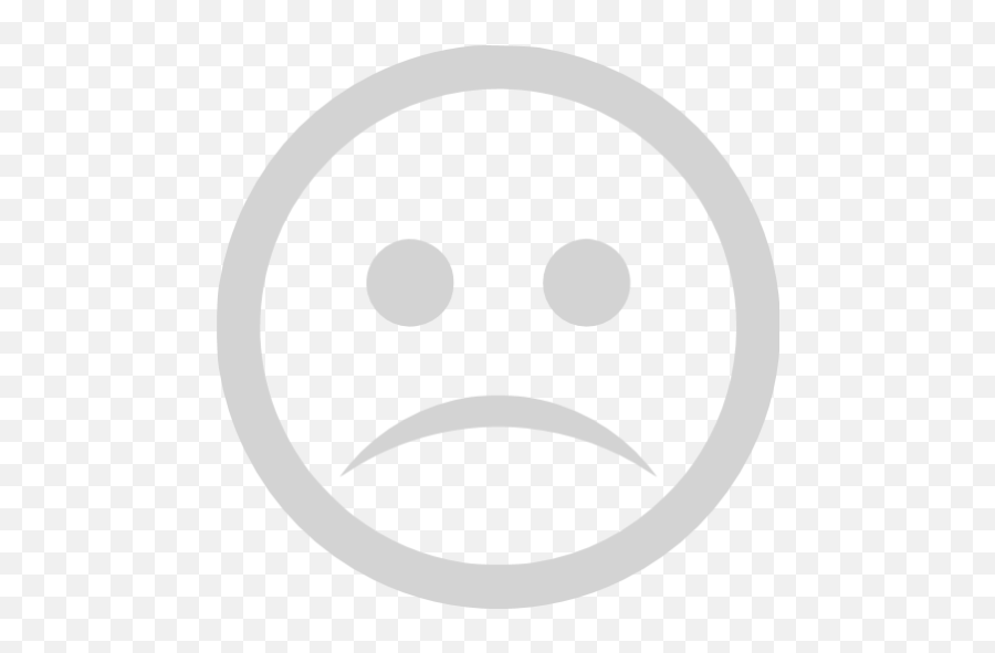 Light Gray Sad Icon - Free Light Gray Emoticon Icons Anhinga Trail Emoji,Light Bulb Emoticon