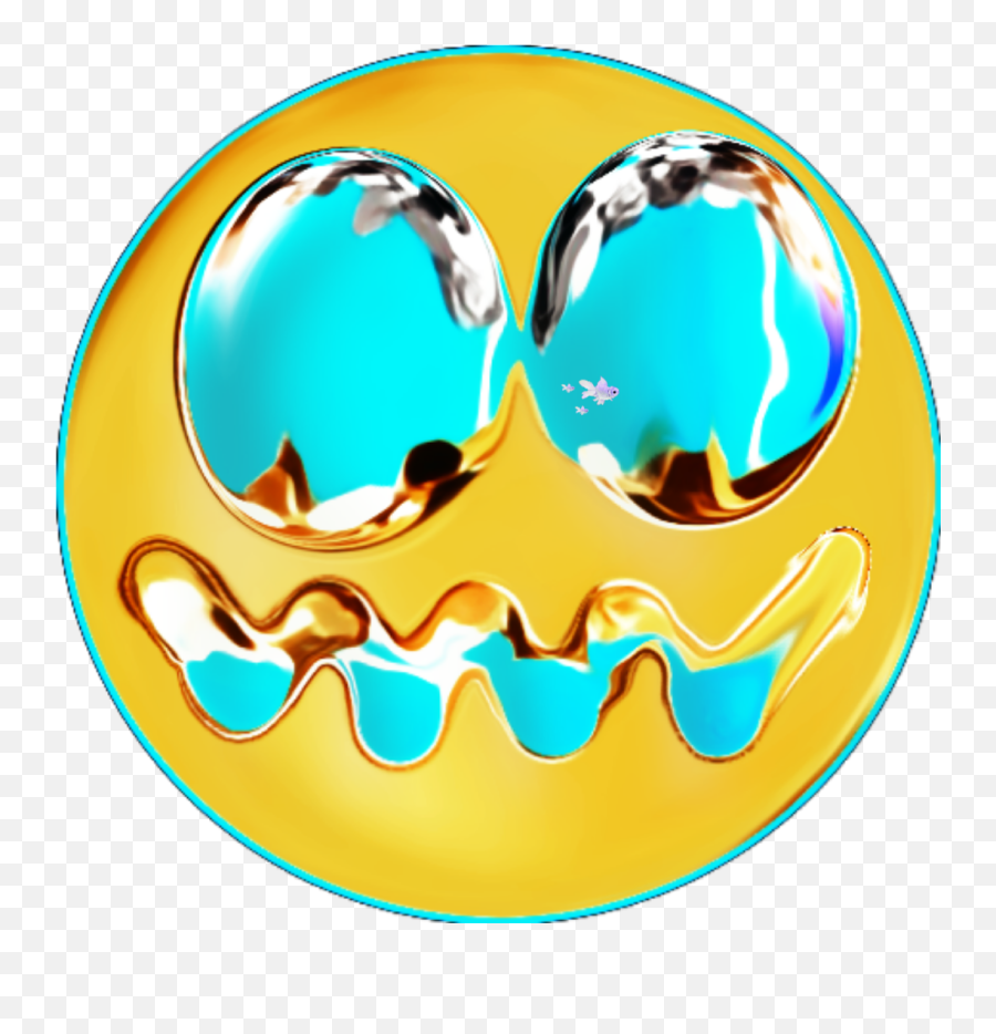 Glitch Silly Emoji Smileyface Confused Scared Funny - Circle,Scaredemoji