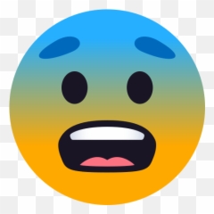 Emoji Scared face to copypaste wpRock - Joypixels Fearful Face