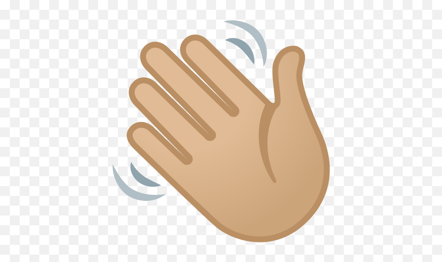 Medium - Transparent Waving Emoji Gif,Hand Wave Emoji