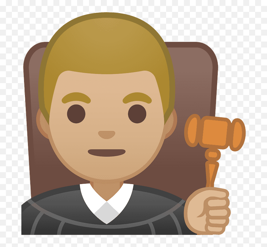 Man Judge Emoji Clipart - Judge Emoji,Justice Emojis