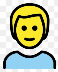 Blond Hair Emoji Clipart - Joven