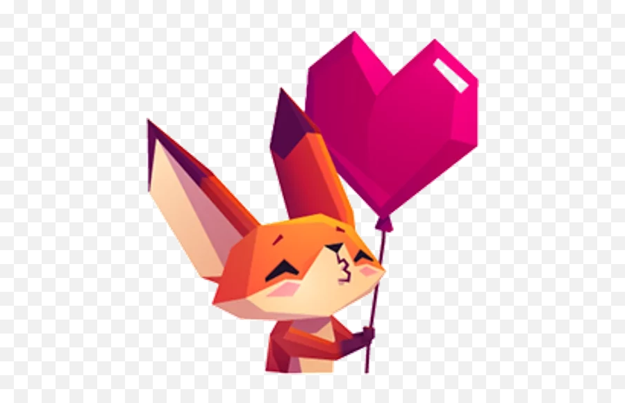 Little Cute Fox - Stickers For Whatsapp Little Fox Stickers Emoji,Origami Emoji