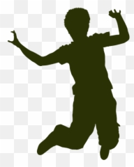 Boy jumping air silhouette - Transparent PNG u0026 SVG vector file Jumping Silhouette Clipart Emoji
