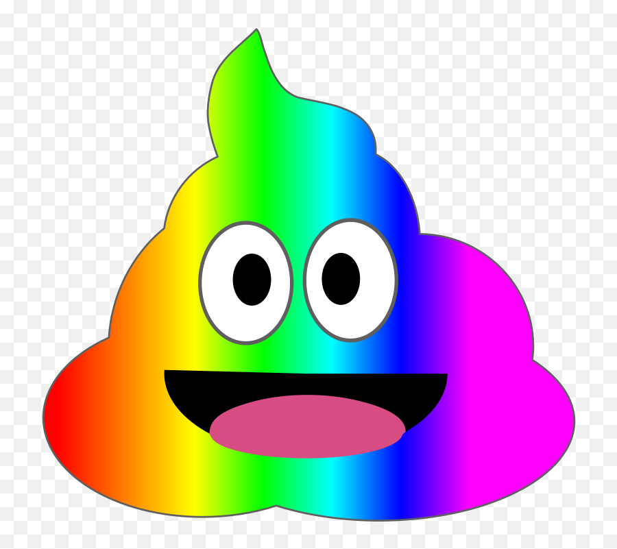 Rainbow Poo - Rainbow Poo Emoji,Rainbow Turd Emoji