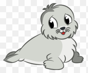 Cute Baby Seal Drawing Vector Clipart - Cartoon Drawing Monk Seals Emoji,Emoji Pictures To Print