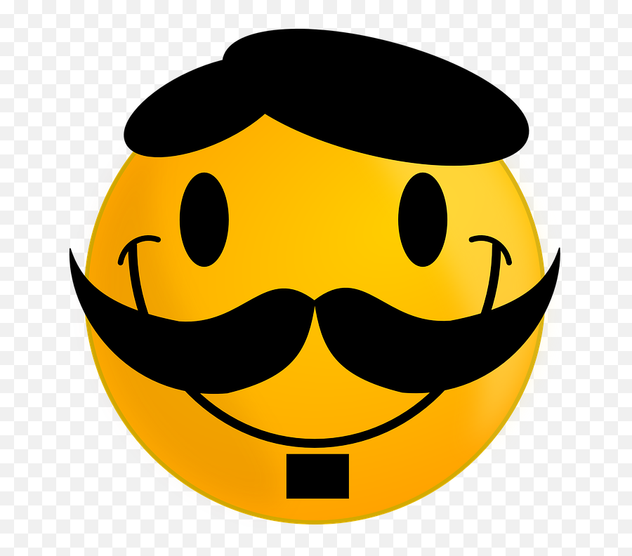 Free Photo Cheerful Smile Happy Moustache Smiley Face - International Mens Day Wishes Emoji,Adult Emoji