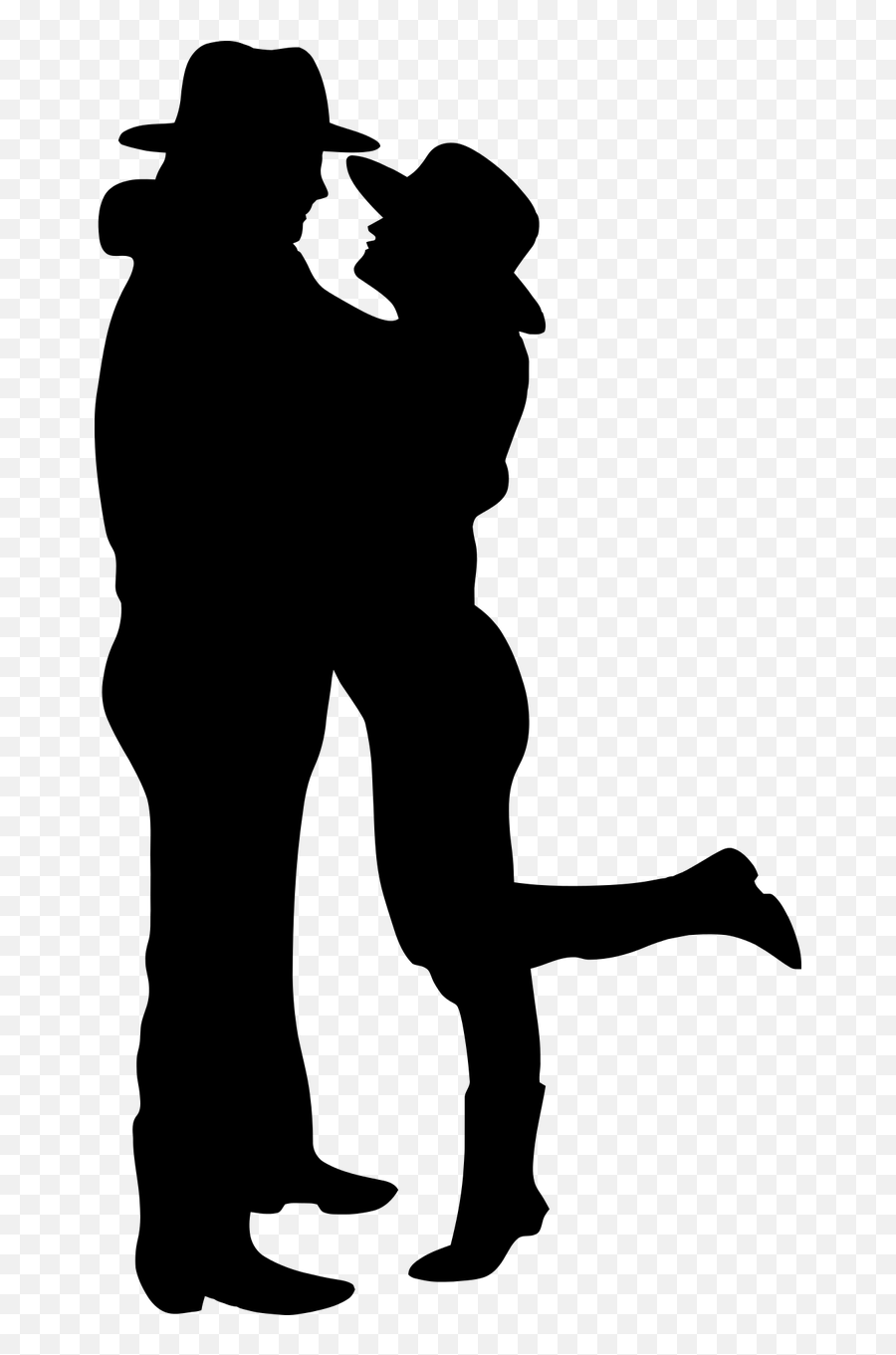 Affection Boy Couple Cowboy Cowgirl - Cowboy And Girl Silhouette Emoji,Broken Leg Emoji
