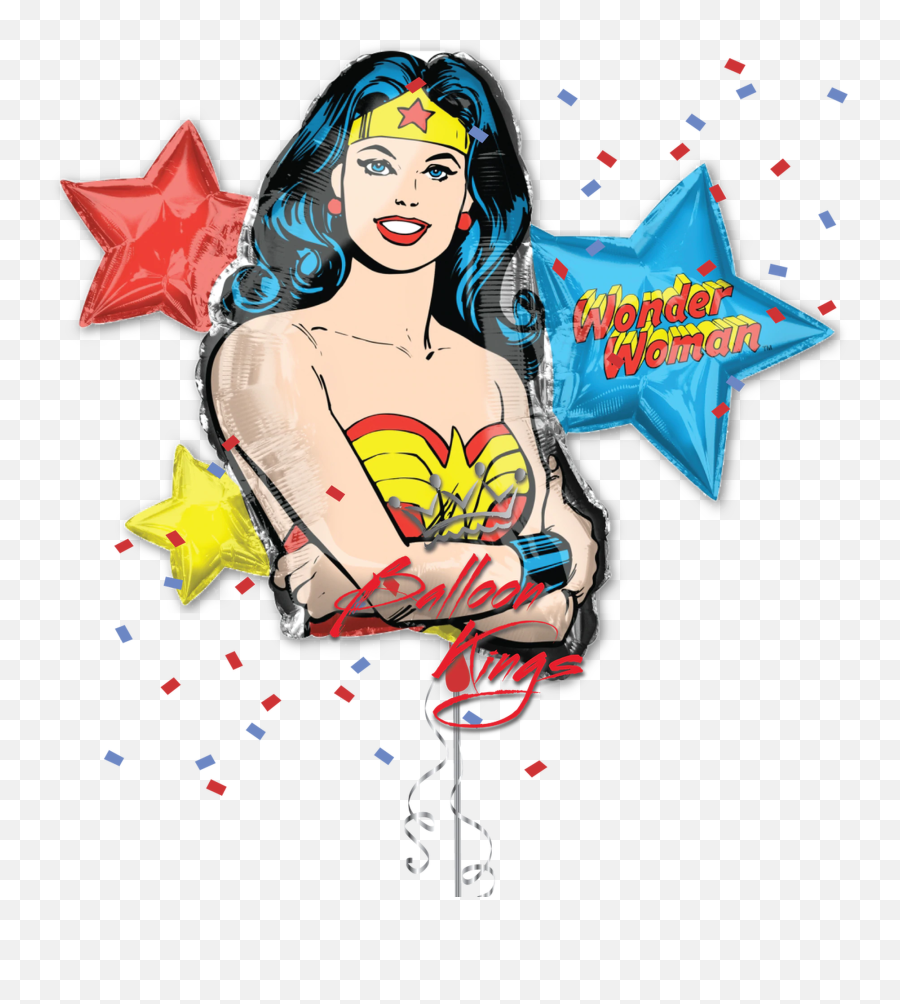 Wonder Woman Stars - Birthday Decoration Wonder Woman Emoji,Wonder Woman Emoji