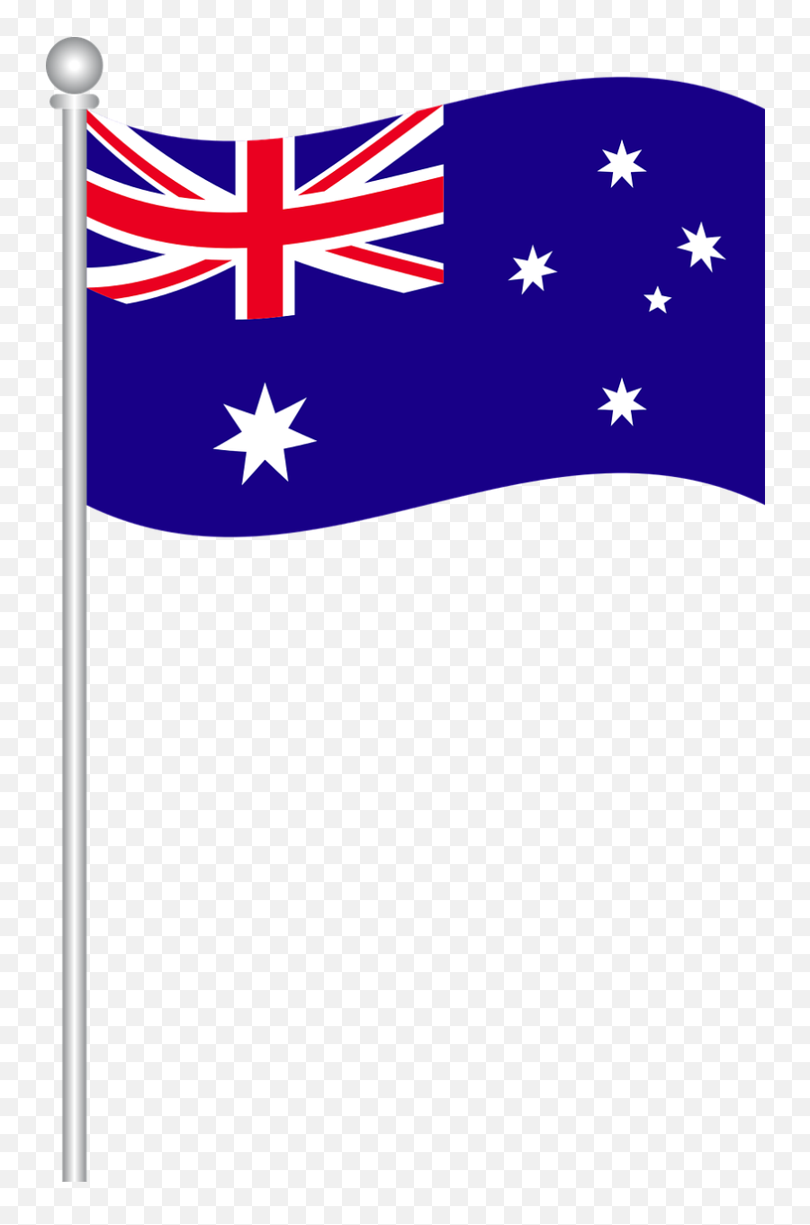 Flag Cartoon Clipart - Australia Flag Vector Png Emoji,Australian Flag Emoji