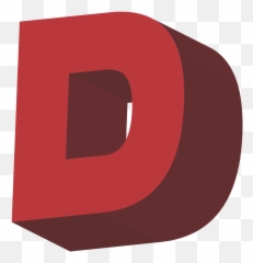 D Alphabet Letter Abc Design - Clip Art Emoji