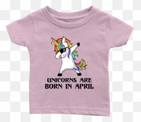 Unicorns Are Born In April T Shirt - Cocomelon Baby Emoji