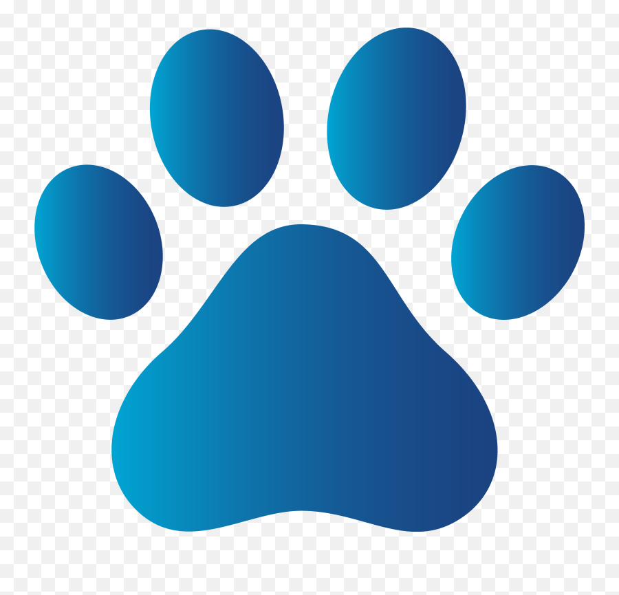 Paw Print Clip Art Paw Patrol Dog Paws - Blue Dog Paw Print Emoji,Paw Print Emoji