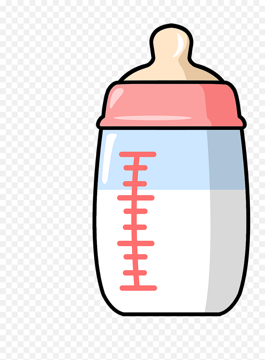 Transparent Background Milk Bottle Clipart - Baby Bottle Clipart Emoji,Milk Emoji