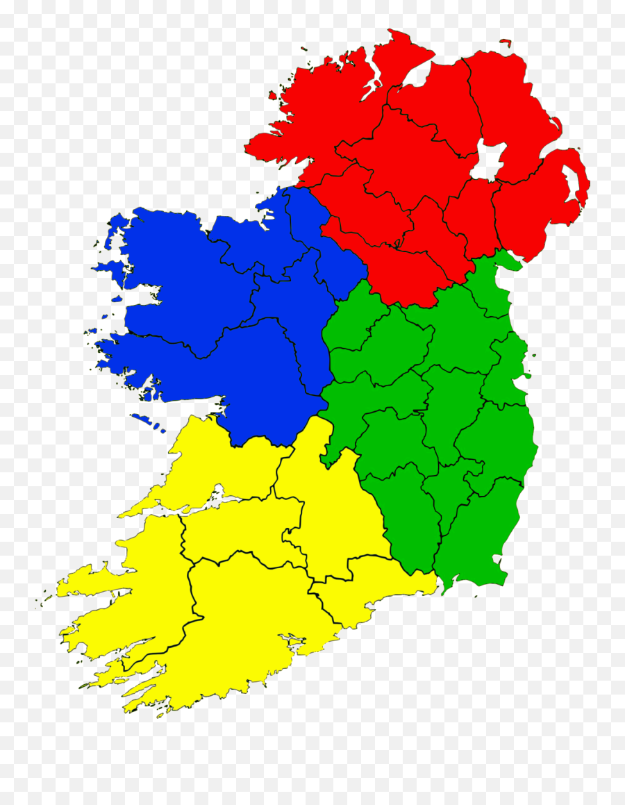 Collection Of Free Eire Clipart Simple Download - Map Of Map Of Provinces Of Ireland Emoji,Irish Flag Emoji