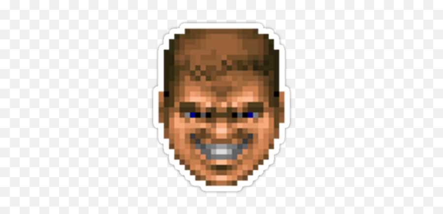 Did It Have To Be That Smiley Crappydesign - Doom Guy Old Emoji,Chainsaw Emoji