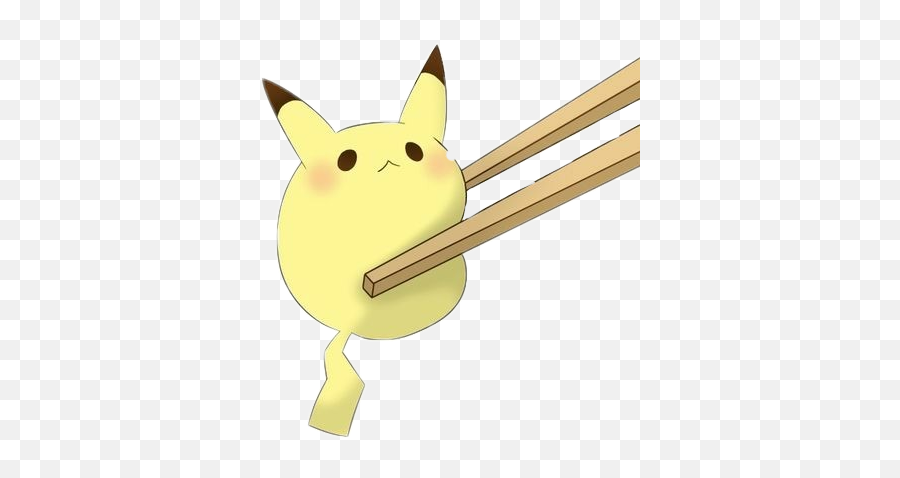 Chopstick - Chibi Kawaii Pikachu Emoji,Chopstick Emoji