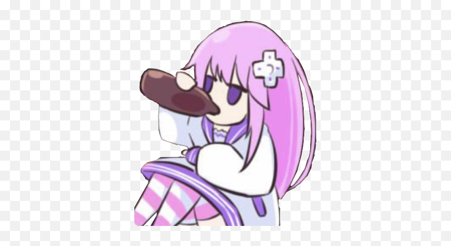 I Made A Emoji Of Nepgear Drinking For Discord Gamindustri - Nepgear Drinking,Emoji Drinking