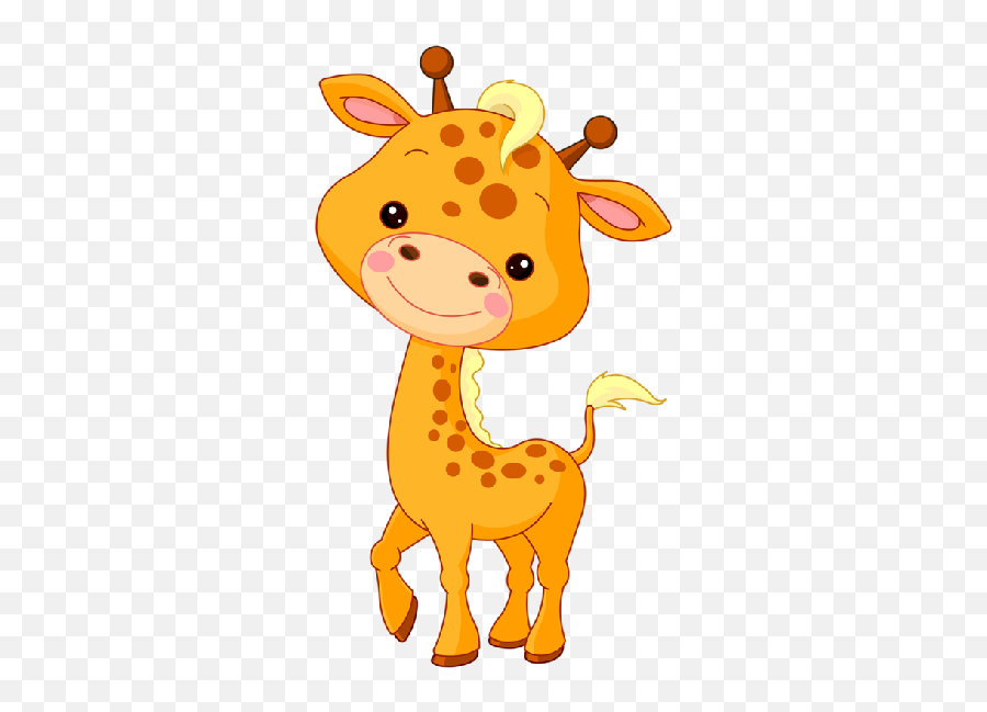 Transparent Background Cartoon Giraffe - Cartoon Clipart Baby Animals Emoji,Giraffe Emoji For Iphone