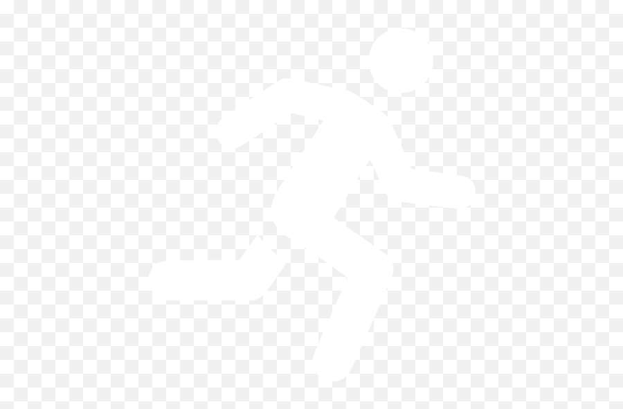 White Running Man Icon - Sport White Icon Png Emoji,Running Man Emoticon