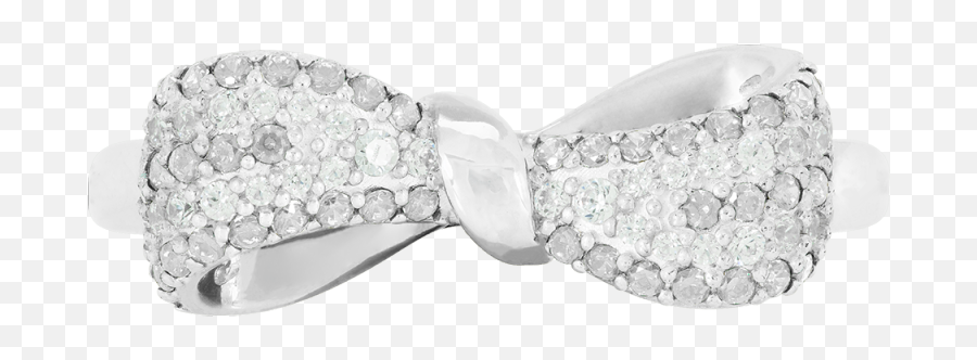Birthstone And White Sapphire Engravable Bow Ring - Engagement Ring Emoji,Emoji Hair Bows