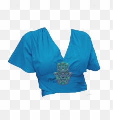 Teal Blouse Shirt Hamsa - Emoji