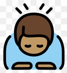 Medium Skin Tone Emoji - Bowing Man Clipart,Sleeping Baby Emoji