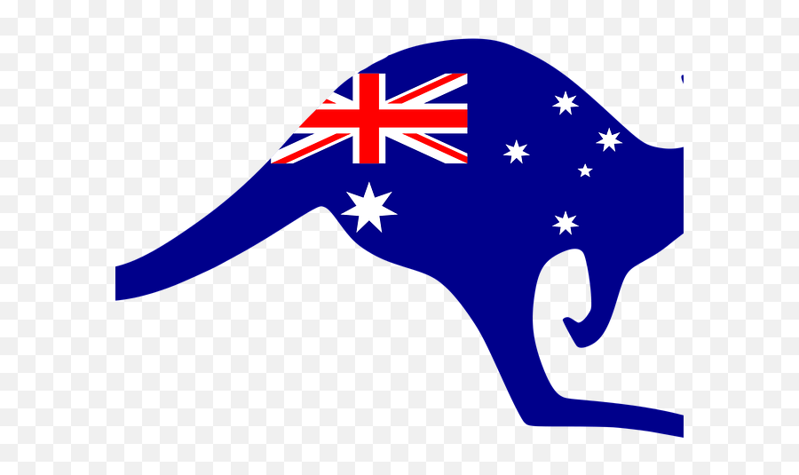 Australia Flag Clipart Black - Kangaroo Australian Flag Emoji,Australia Flag Emoji