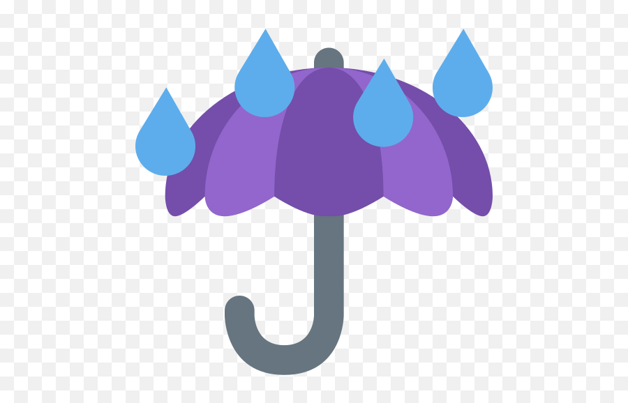 Umbrella With Rain Drops Emoji - Umbrella Emoji,Rain Drop Emoji
