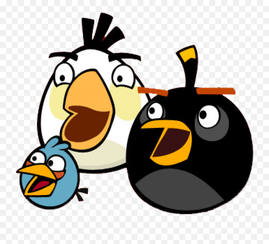 Angry Birds Black Bird Png - Angry Birds White Png Emoji,Angry Bird Emoji