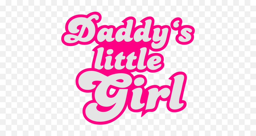 Make This Amazing Design - Daddyu0027s Little Girl In Pink Font On Little Girl Design Emoji,Daddy Emoji
