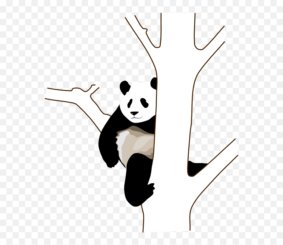 Panda Clipart Climbing Panda Climbing Transparent Free For - Panda On A Tree Clip Art Emoji,Climbing Emoji